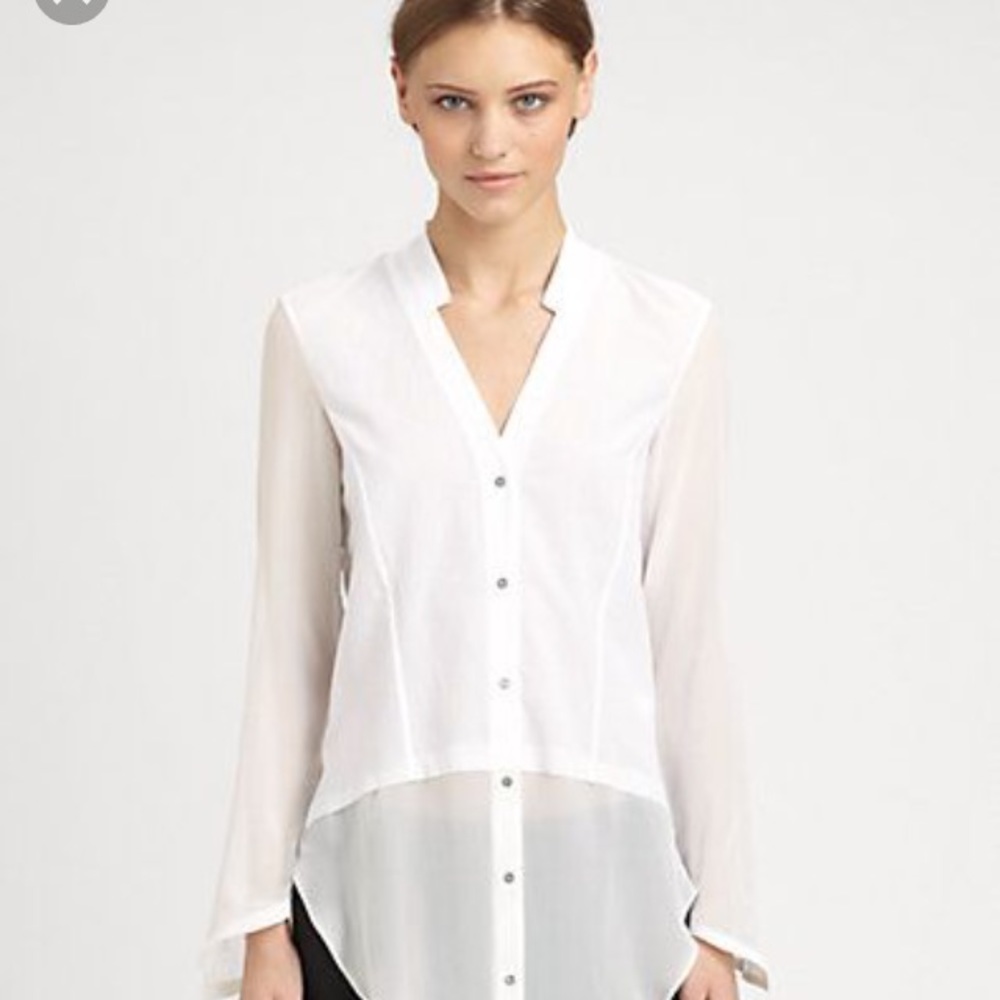 Helmet Lang white blouse